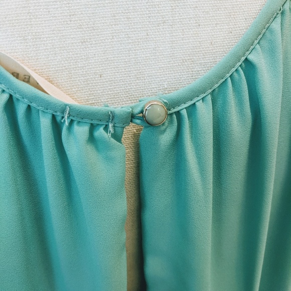 EVERLY Light Blue dress with lace detail - Picture 7 of 7